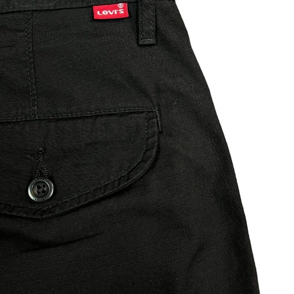 Levis Mens Carrier Cargo Shorts Size 34-36 Black Cotton Casual & Stylish Shorts - Picture 13 of 15